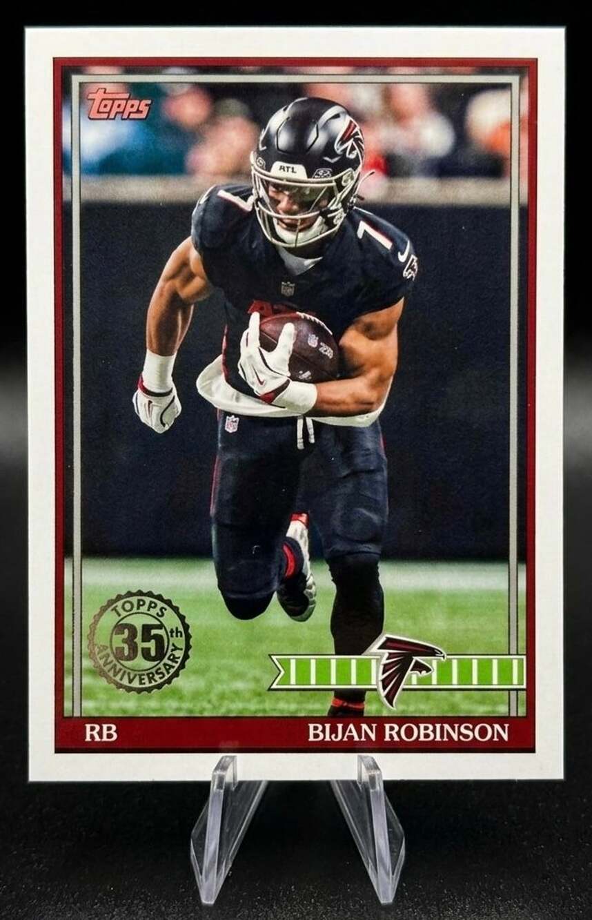 Bijan Robinson Atlanta Falcons ‘26 Topps Flagship Football Card 35th Anniversary